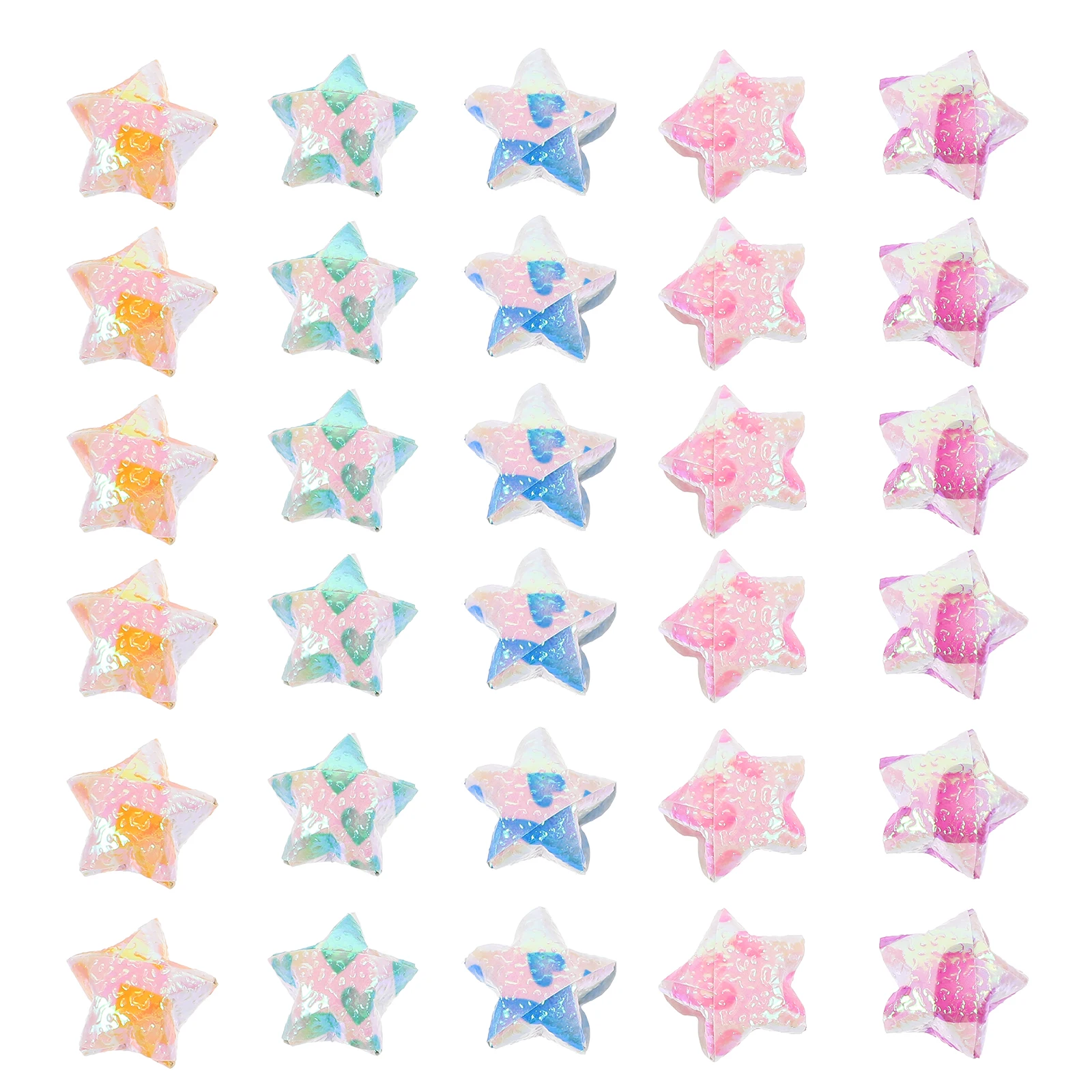 

5 Bags Quilling Paper Fluorescent Star Strip Origami Stars Strips Folding Child