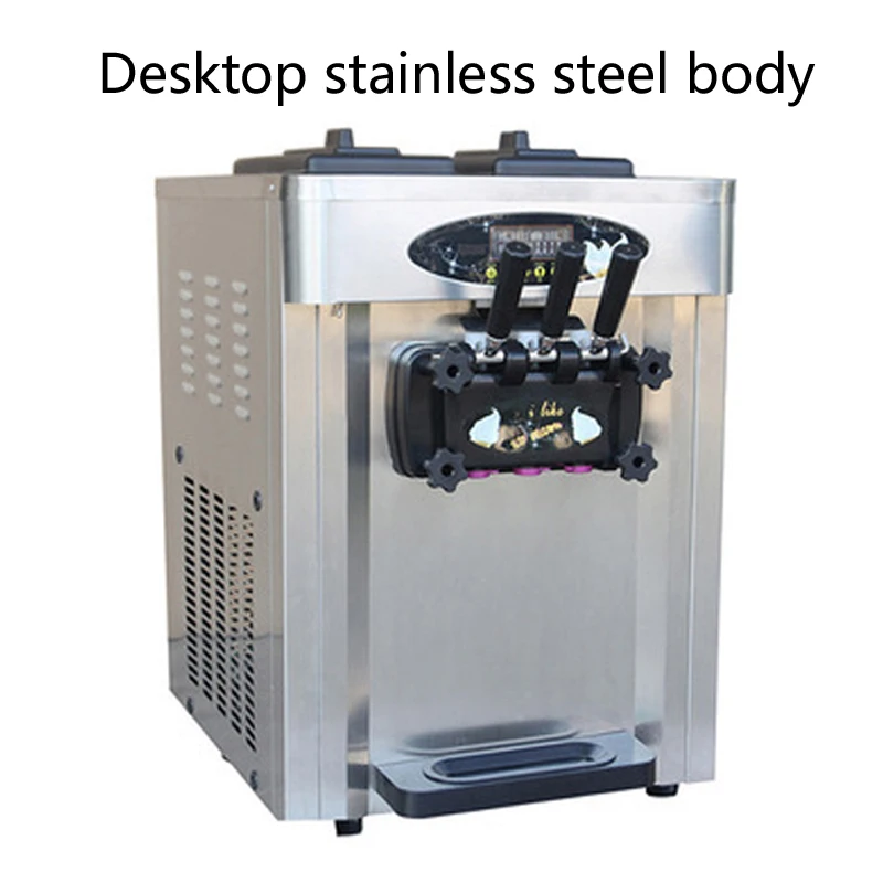 ステンレス製アイスクリームメーカー 3種類のフレーバー ソフトクリームマシン 静音設計 アイスクリーム自動販売機 販売中