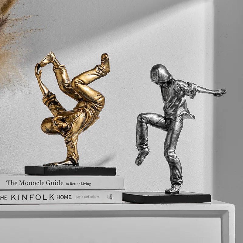

Simple wind living room TV cabinet display cabinet figure decoration kung fu art sculpture decoration wine cabinet decoration