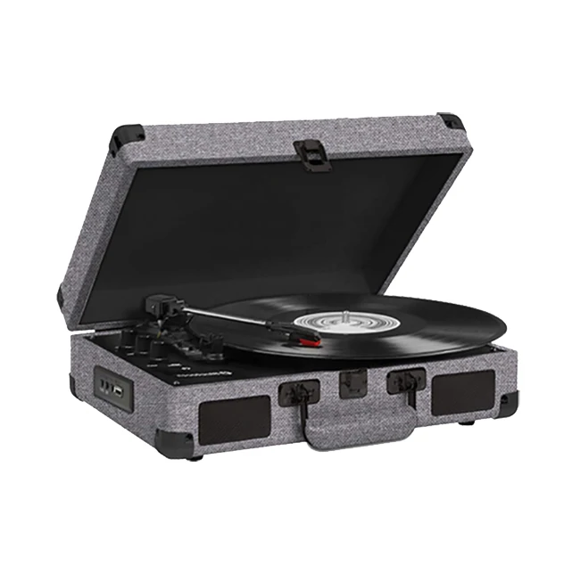 Nisoul Factory New Design Home Audio Video Equipment Dab Fm Radio Cassette Cd Play Music Record Player Turntable