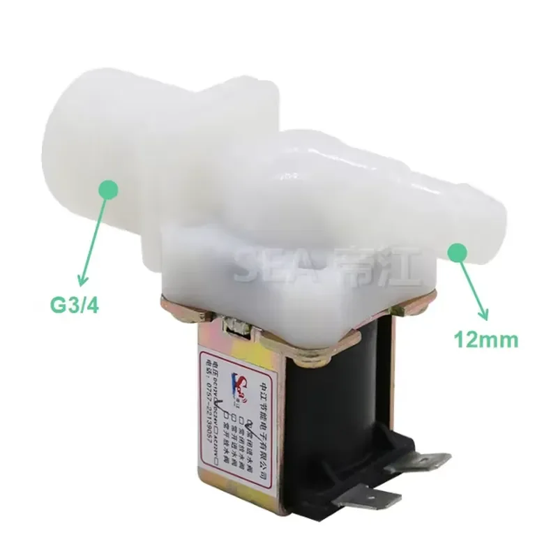 SEA FPDJ-09 Electromagnetic Washing Machine Valve G3/4 Male Thread to 12mm Pipe DC12V DC24V Inlet Flow Switch Valve