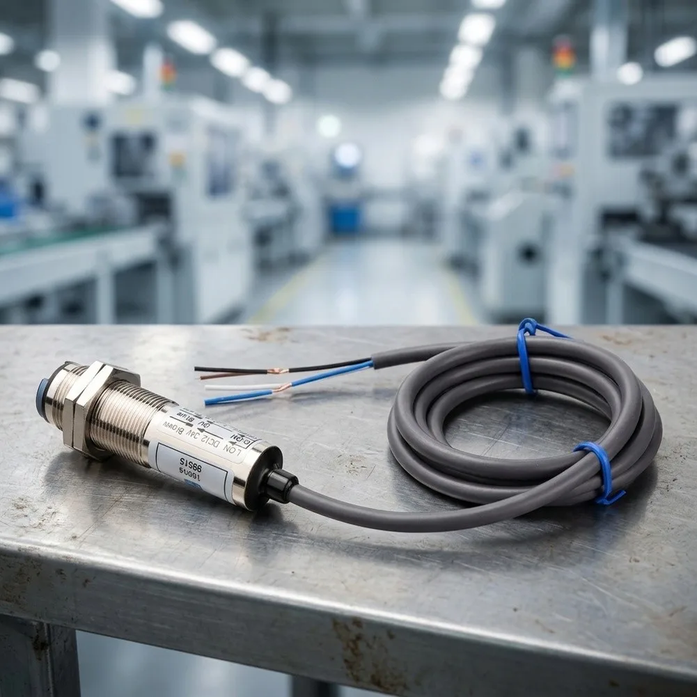 40N and 40P Infrared Photoelectric Switch 4 Wire Open Closed Detection 10-30VDC 2m for cable Threaded Metal Housing