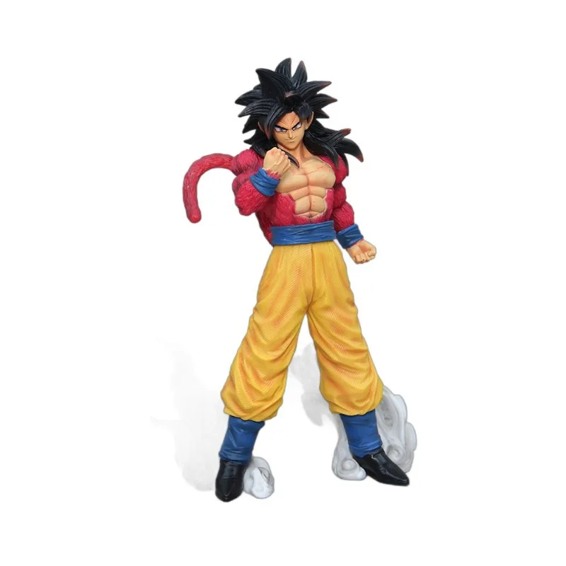 โมเดลดราก้อนบอลอะนิเมะ30ซม. โมเดล goku Saiyan 4ตุ๊กตาขยับแขนขาได้ของขวัญโมเดล PVC