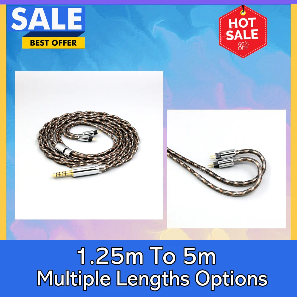 

TypeX 25AWG Litz Shielding 7n OCC Earphone Cable For ORIGIN Oxygen TANCHJIM 4U OLA lengthened extended 0.78mm pin LN008909