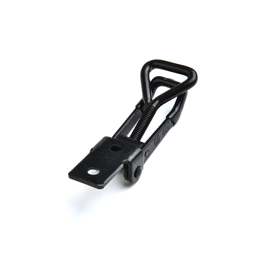 GH-4001 Braçadeira de alavanca ajustável, aço Hasp, Catch Clip, Anti-Slip Push, Quick Release, 220lbs, 2pcs