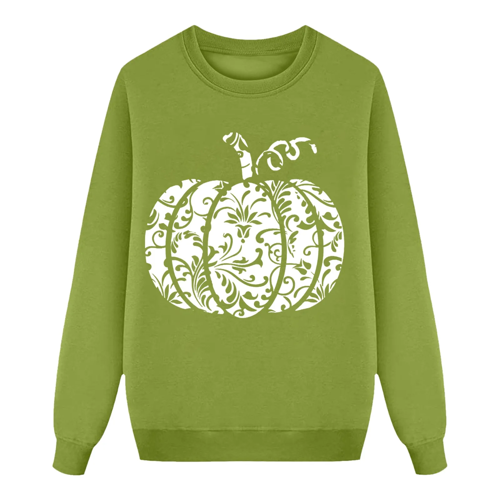 Sweat-shirt sans capuche imprimé Aliments pour la famille, pull décontracté, col rond, manches longues, Halloween, automne