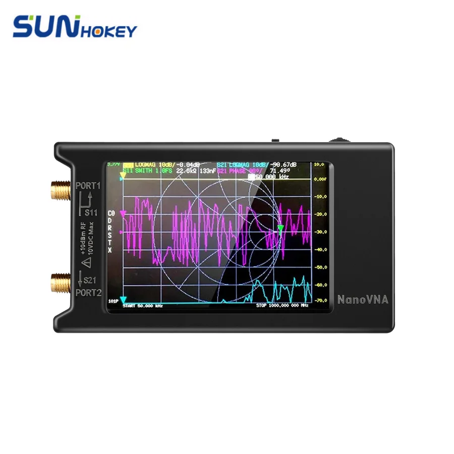 Spectrum Anslyzer -H4 Vector Network Antenna Analyzer 10KHz-1.5GHz MF HF VHF UHF Antenna Tuner Nano Vna -H