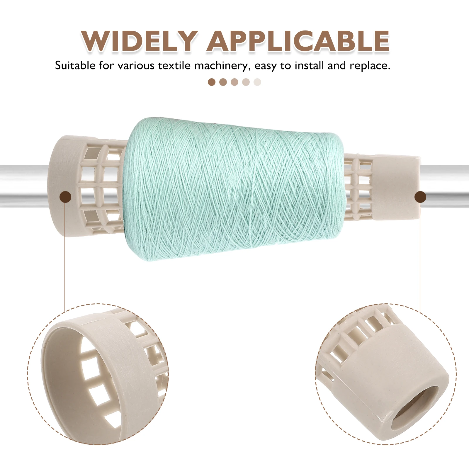 

20Pcs Tapered Yarn Cone Mesh Bobbins Plastic Wire Spools Dyeing Steaming Textile Winding Equipment Tapered Yarn Cone