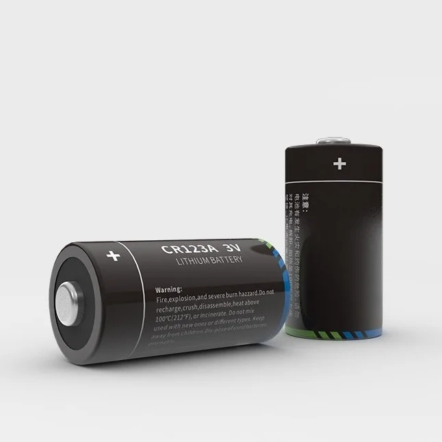 Bateria de manganês de lítio cr123a 3v, para medidor de água/sensor/telêmetro/lanterna 1300mah de alta capacidade com 10 peças