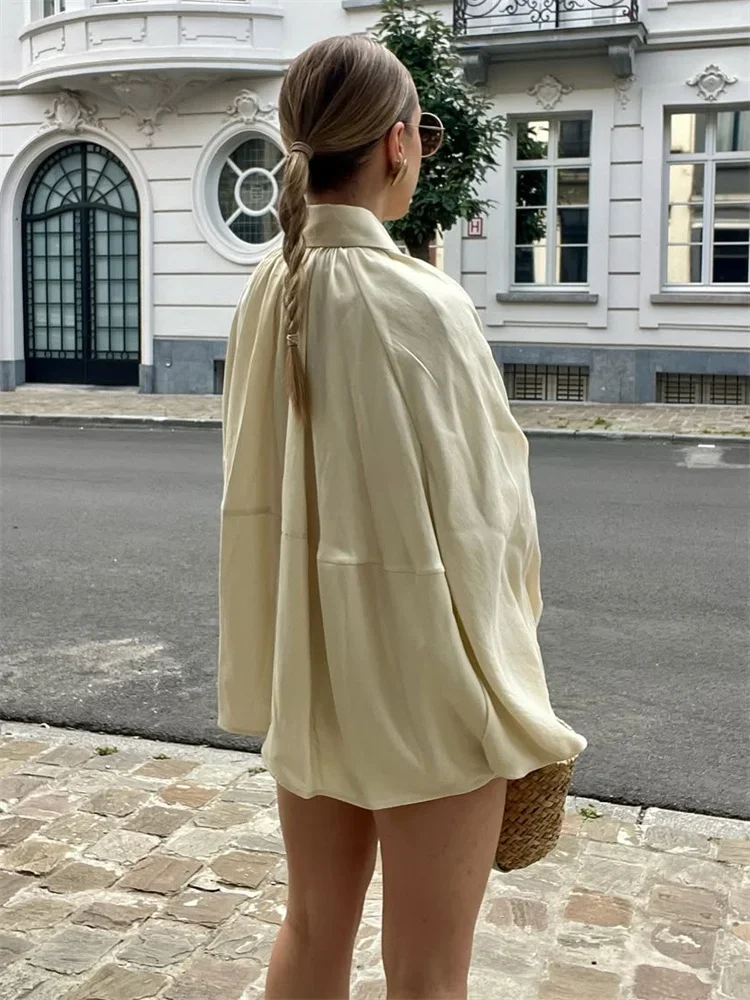 Fashion Loose Autumn Jackets Outwear Female Lapel Zipper Casual Commute Cardigan Coat Clothes Women's Solid Jackets