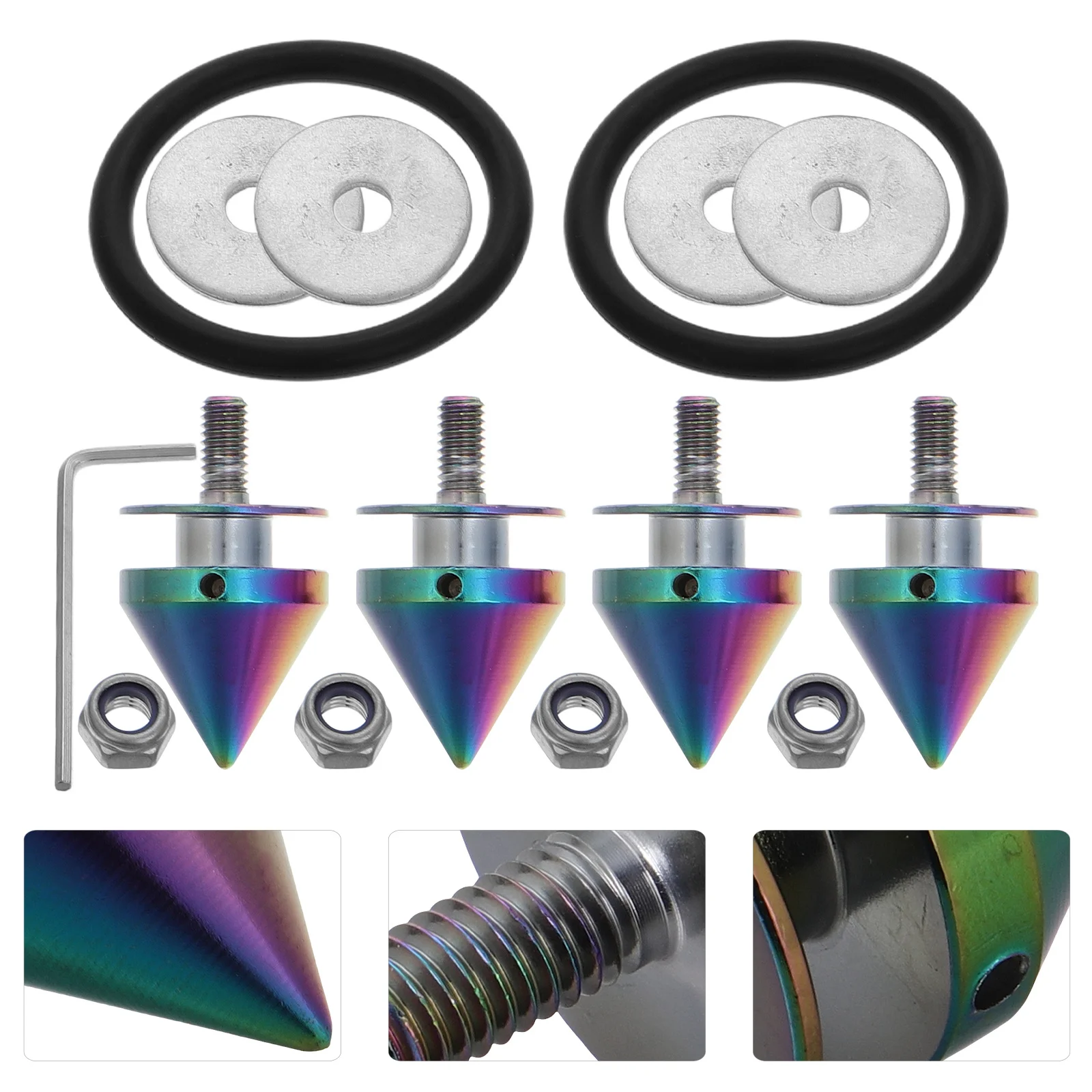 

1 Set Aluminum Alloy Bumper Reinforcement Screws Heavy Duty Quick Release Fasteners For Car Front Rear Bumper Auto Body Parts