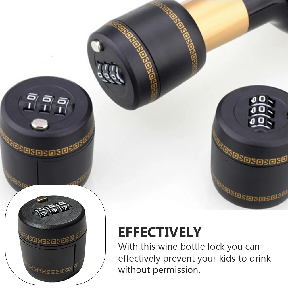 

Beverage Bottle Liquor Lock Bottle Caps Lock Digital Password Small Size Easy Use Premium ABS Zinc Alloy Prevent Kids