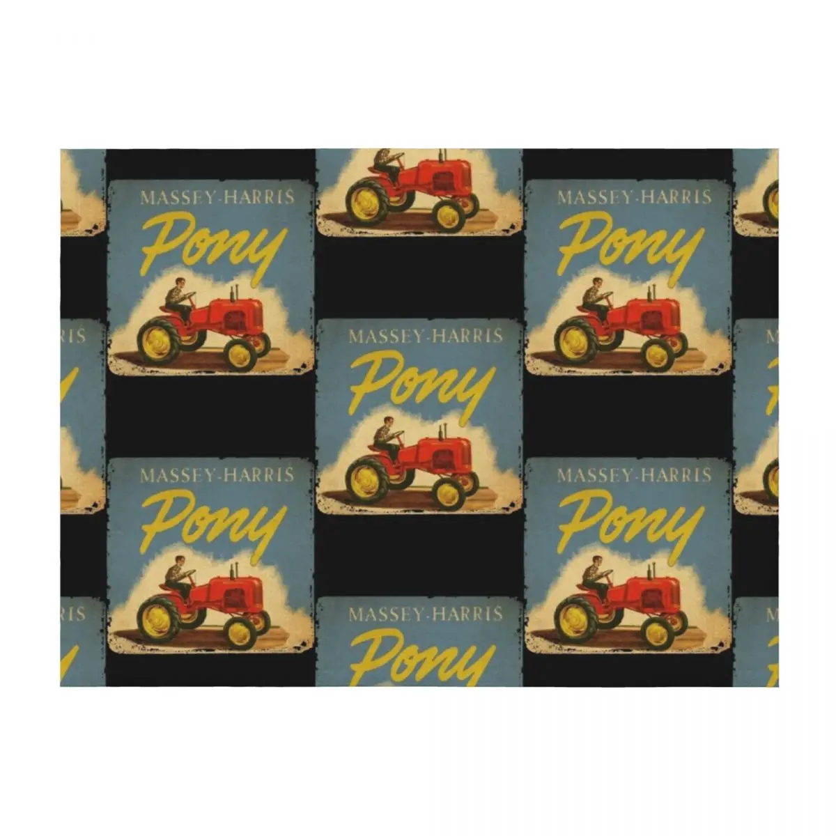 

Massey Harris Pony vintage Tractor Throw Blanket Flannel Summer For Decorative Sofa Decorative Beds Blankets