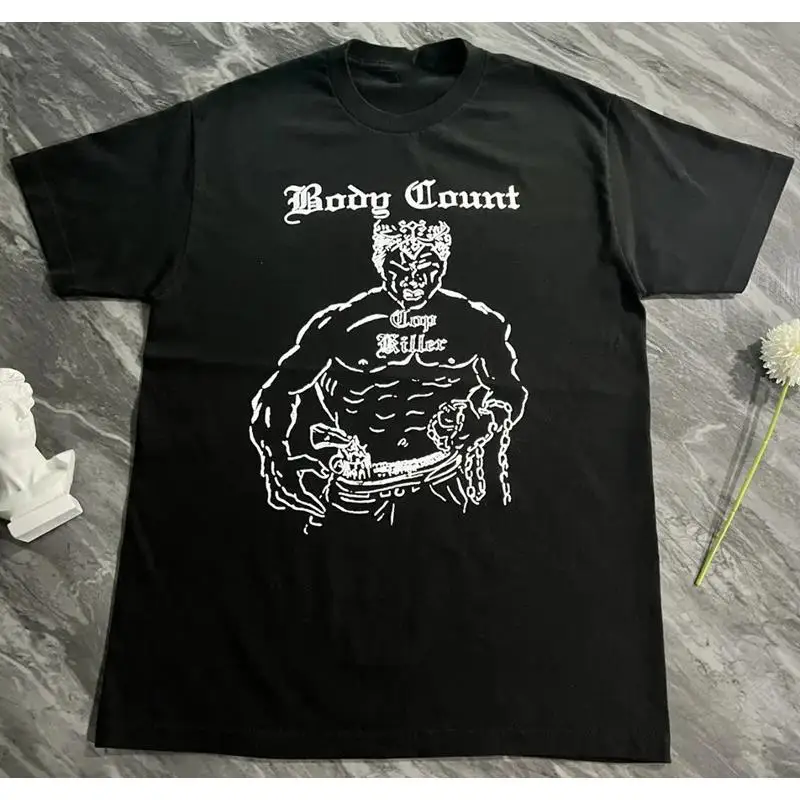 

Body Count Music для влюбленных Черная футболка из хлопка в полный размер RD325