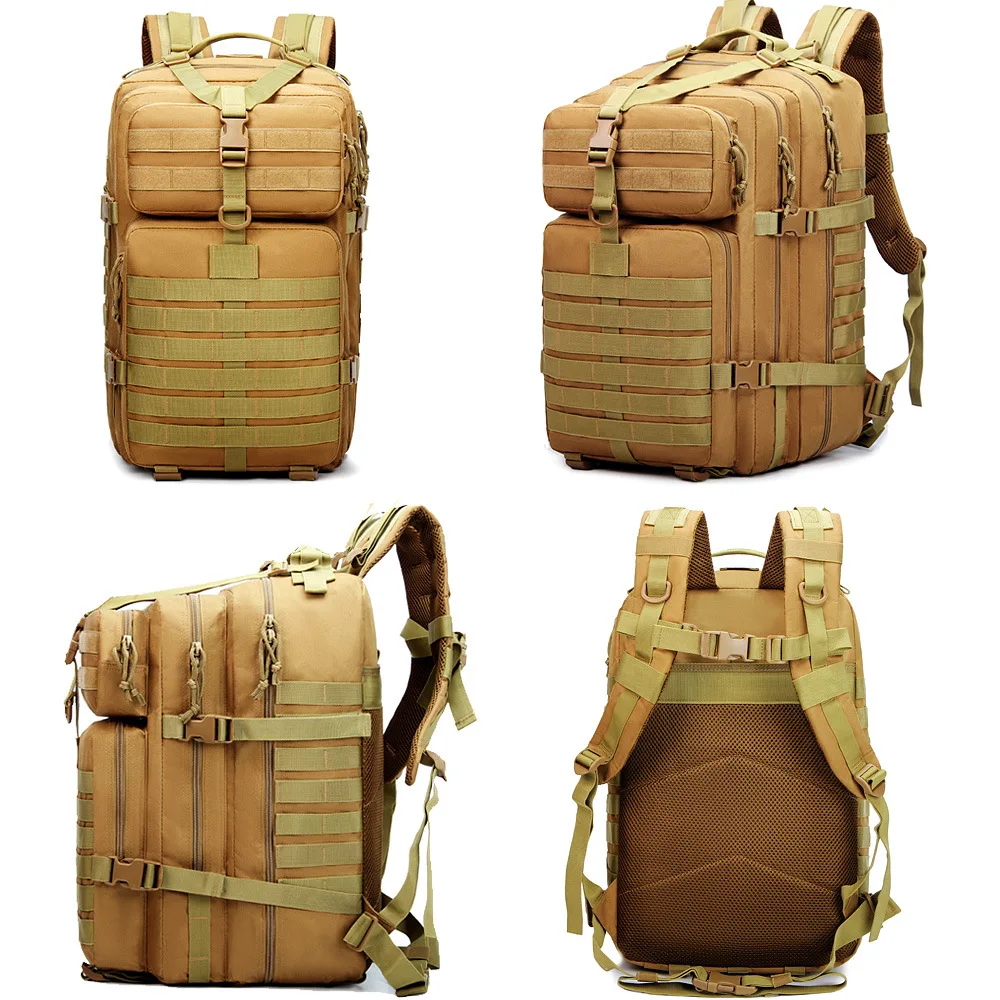 Imagem -05 - Impermeável Nylon Caminhadas e Mochila Camping para Homens Mochilas Táticas Bolsas Esportivos Trekking ao ar Livre Bolsa de Caça 900d 30l 50l