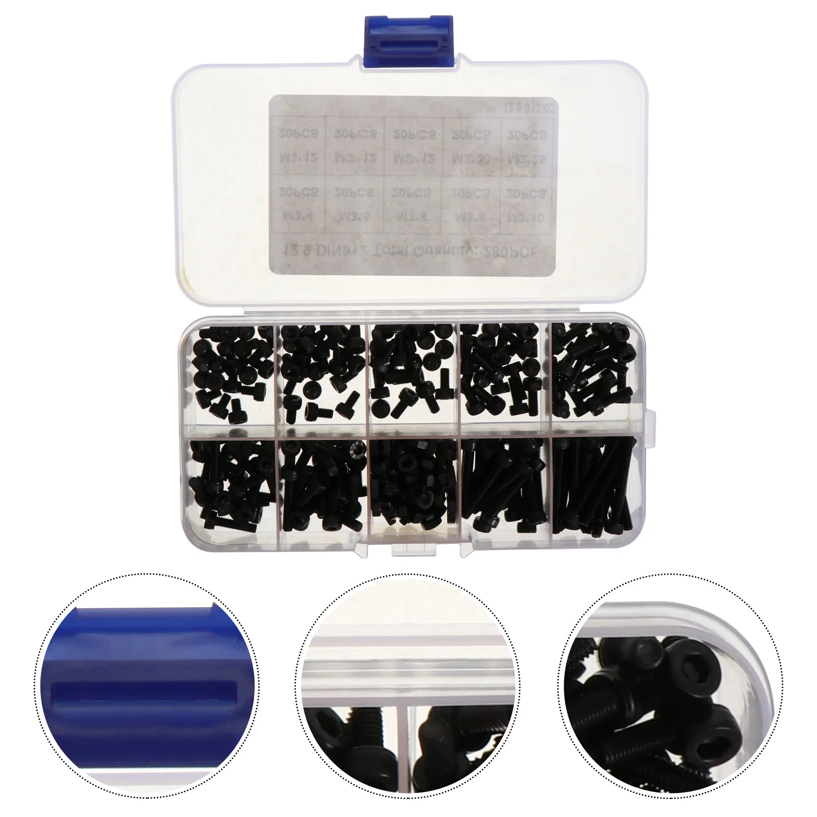 

Alloy Steel Set Durable Socket Head Screw Kit Strong Fixing High Strength Hexagonal Anti Rust Screws Nuts Fastening