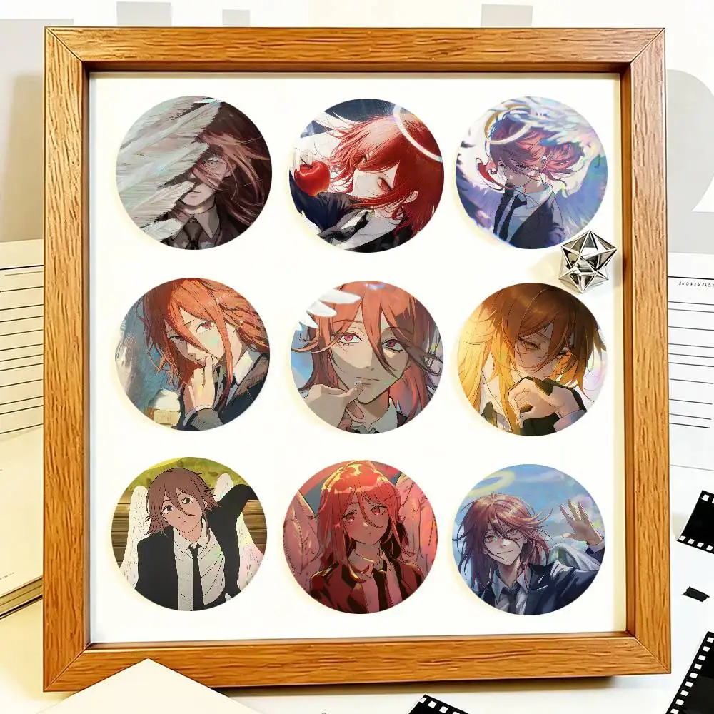 Anime Chainsaw Man Angel Devil Round Badges Can Be Used To Decorate Clothes And Backpack Pins
