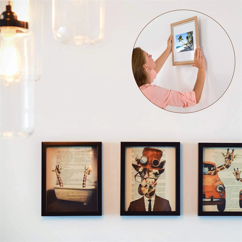 10PCS Metal Keyhole Picture Hanger Fasteners Hardware For Photo Frame Hooks Furniture Cabinet Accessory