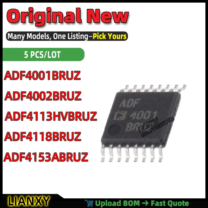 ADF4002BRUZ ADF4118BRUZ ADF4113HVBRUZ ADF4001BRUZ ADF4153ABRUZ TSSOP-16 PLL Frequency Synthesizer New Original