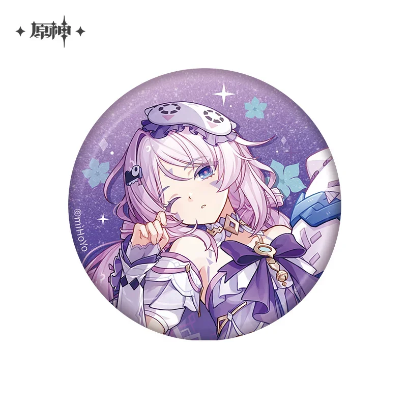 Sunsyea Genshin Impact Official Merch miHoYo Original Theme Series Badge Acrylic Stand Ayaka Diluc Klee Kaeya Keqing Hu Tao