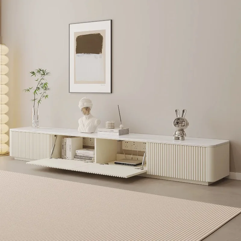 

Cream Style Simple Originality High-quality Design Modern Nordic Glamor Tv Stand Space Saving Mesa Para Televisor Furniture Room