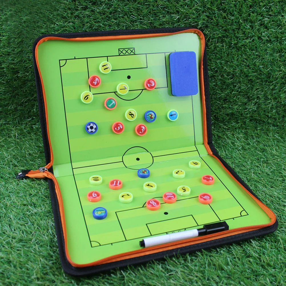 مجموعة واحدة من تصميم سحاب مقاوم للماء وقابل لإعادة الاستخدام وخفيف الوزن ومتين للتدريب في الهواء الطلق ومباراة الاستراتيجية ولوحة تدريب كرة القدم #4