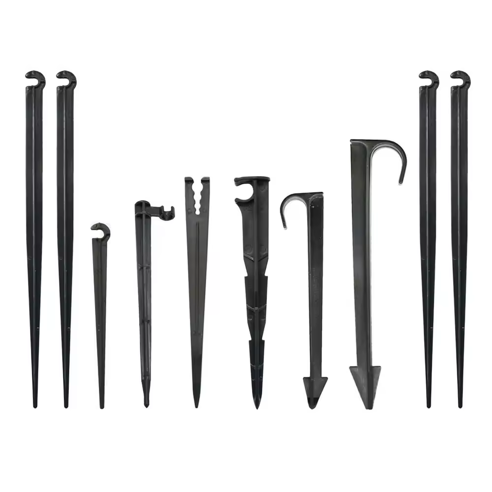 Garden 1/4" 3/8" 16mm 20mm Hose 11cm 20cm "C" Shape Fixed Stems Holder Bracket 3/5 4/7mm Drip Irrigation Pipe Inserting Ground