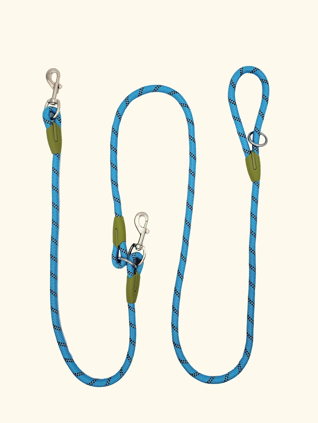 Reflektierende Nylon-Leinen, Haustier-Hunde-Kette, Zugseil führt zum Laufen, Hunde zu Fuß, freie Hände, Seilkette für kleine und große Hunde – Detail 4
