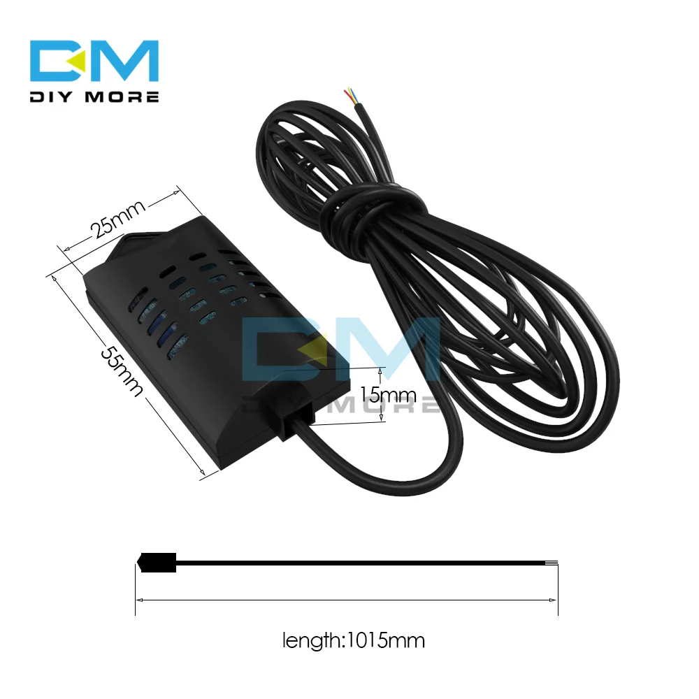 Módulo de Sensor de humedad y temperatura Digital SHT20 con estuche, Cable de extensión de 1M, 0-100% RH -40 -125 C, reemplazo AM2320 DHT11 DHT22