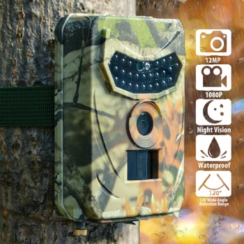 Outdoor hunting camera wildlife monitoring camera HD waterproof night camera infrared camera night vision photo trap