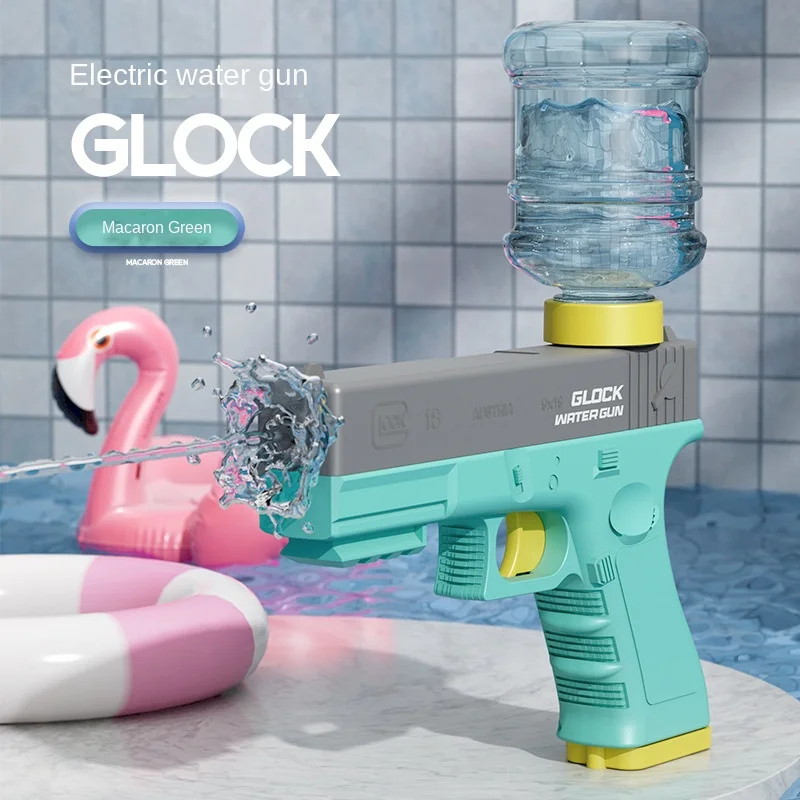 

Electric Water Glock Gun Automatic Continuous Launch Toy High Pressure Guns Summer Adult Boys Girls Outdoor Games Toys for Kids