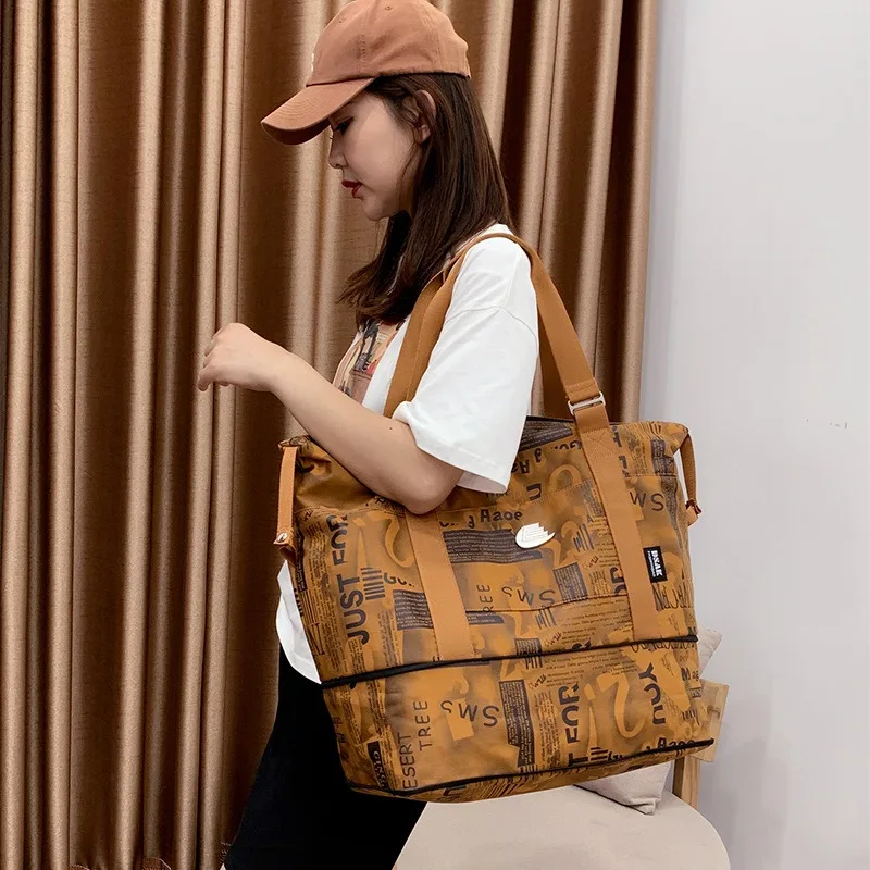 Travel Outdoor Sports Dry and Wet Separation Tie Rod Fitness Bag Luggage Large Capacity Storage Portable Business Travel Bag