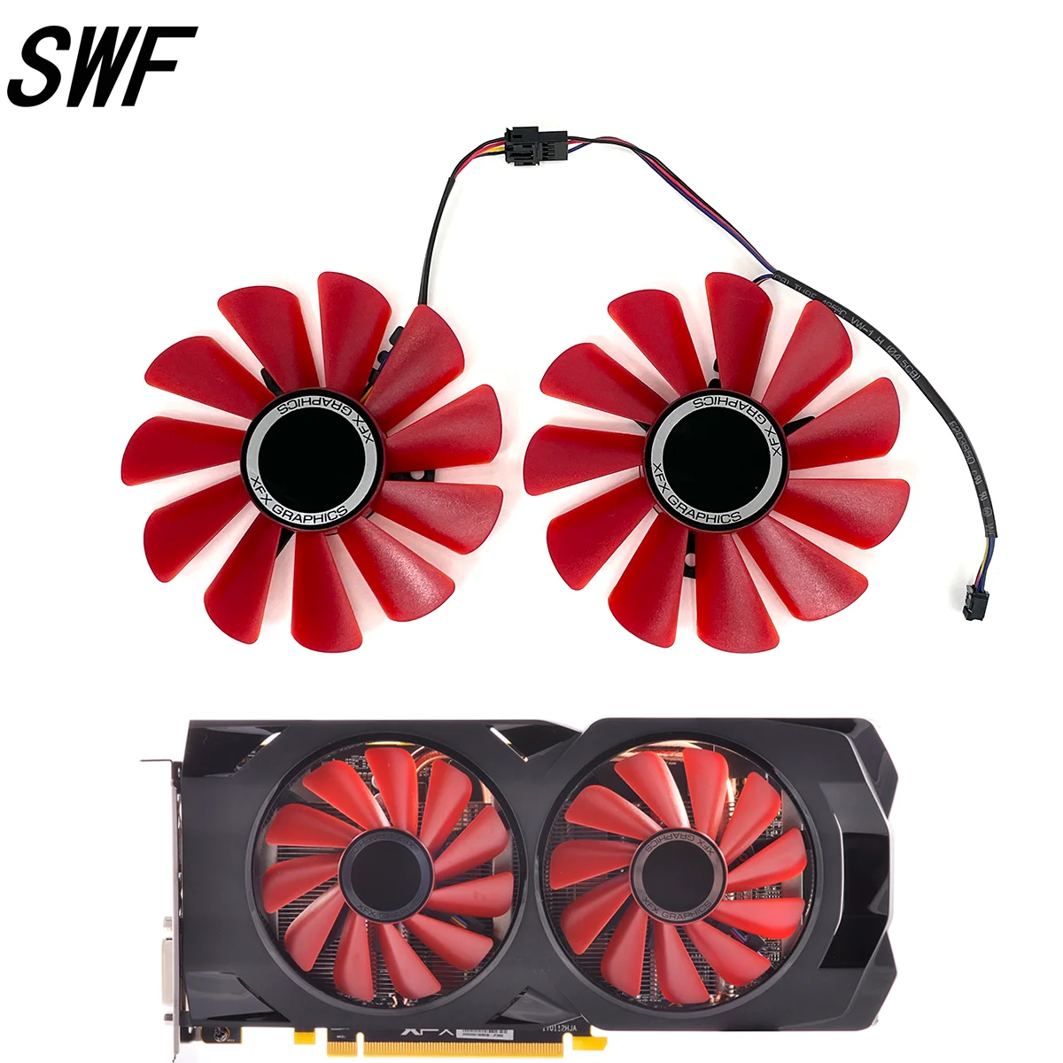 New 85MM RX 570 RX 580 FDC10U12S9-C Cooler Fan For XFX RX570 RS RX580 RS Video Graphics Cards Cooling As Replacement Fan