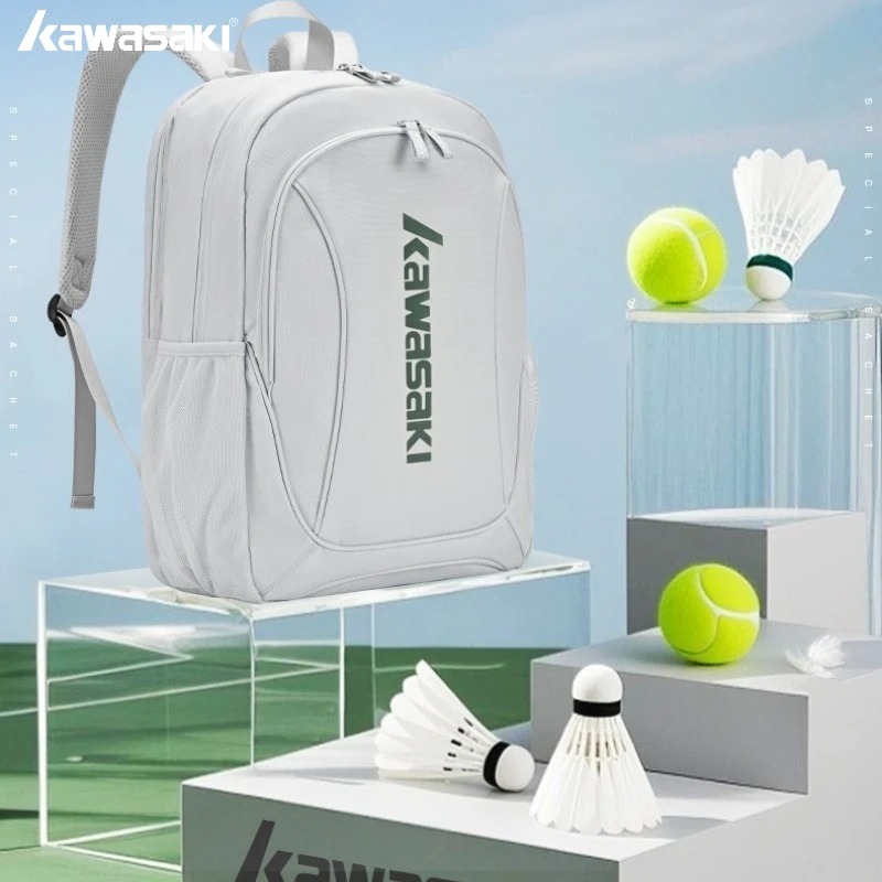 Kawasaki Badminton Racket Bag Outdoor Sports Gym Backpack Lightweight Fashion Bag Pack with Shoe compartment