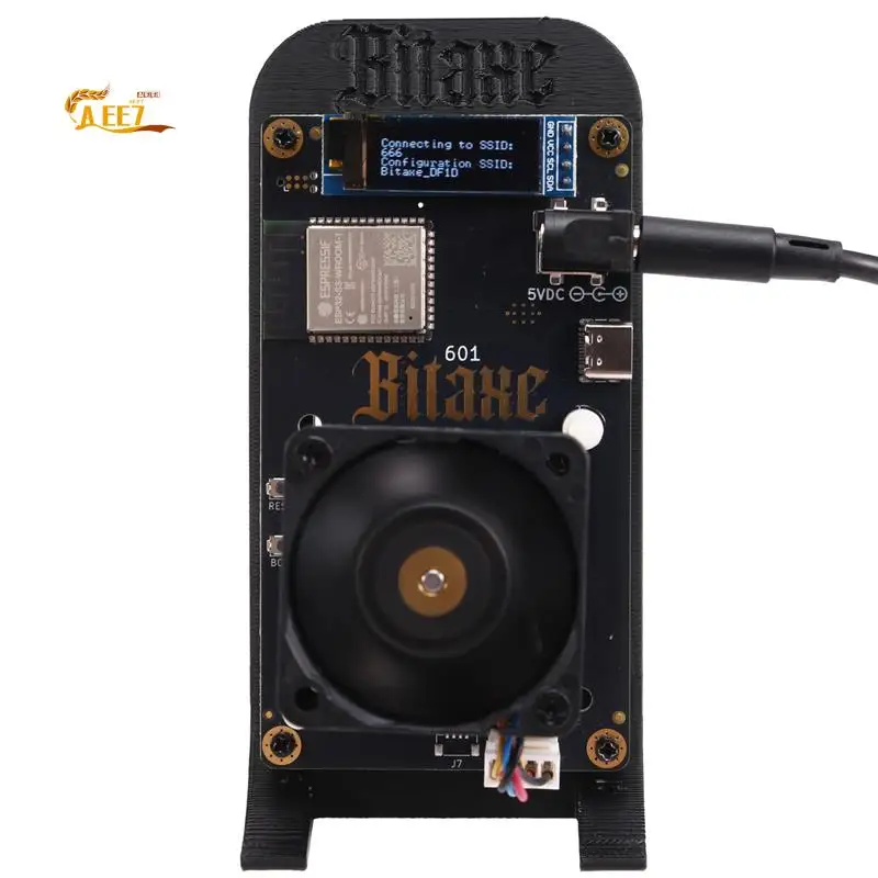 

AEE7-Bitaxe Gamma 601 Solo Miner 1,2TH/S 18 Вт BM1370 Asic Chip от Antminer S21 Pro Bitcoin BTC Miner с кронштейном