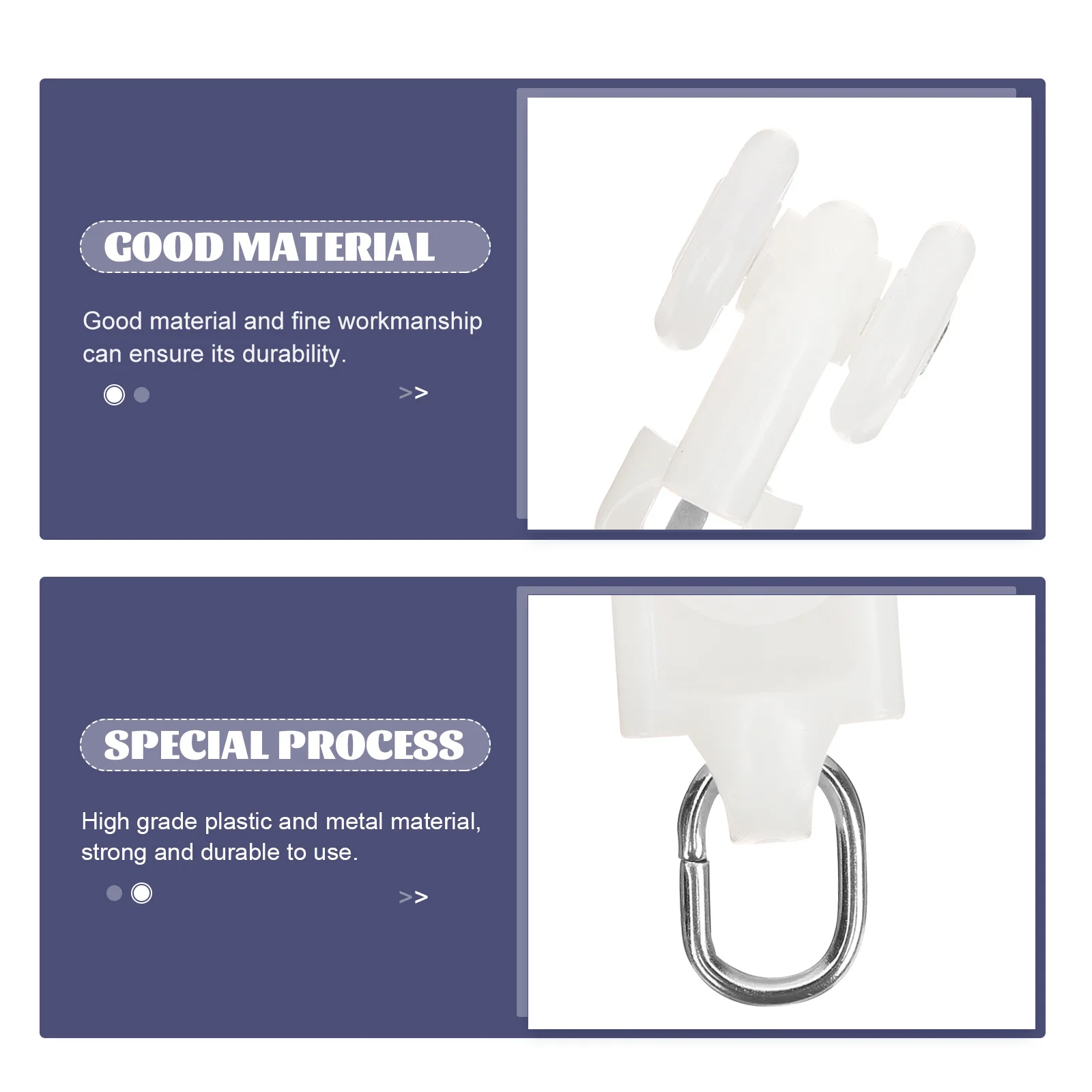 10 قطعة بكرة مسار الستارة السلس الإنزلاق قوي الحاملة قضيب الستارة المسار الأسطوانة لتعليق الستائر فواصل الغرفة دش