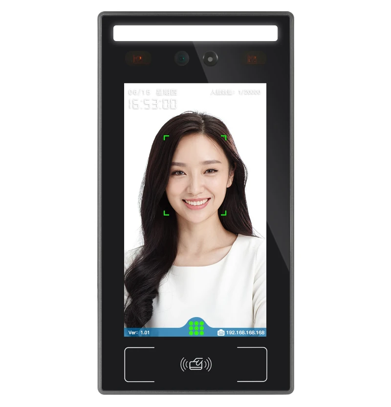 

QR Code Rfid Access Control Device Face Recognition Attendance Machine Time Clock in and Out for Employees