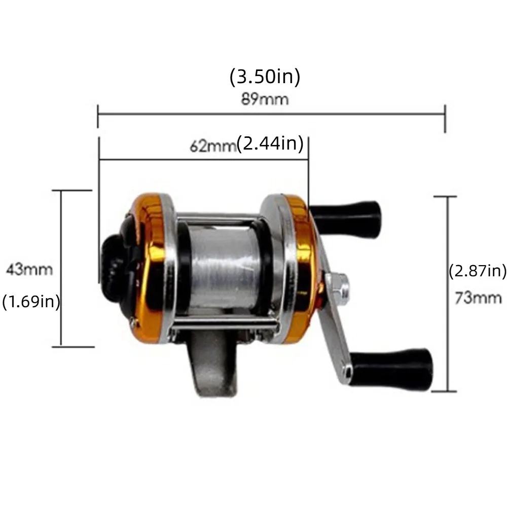 البناء المعدني بكرات الصيد على الجليد حجم صغير اليد اليمنى اليسرى الصيد الغزل بكرة عالية السرعة المحمولة الاستخدام