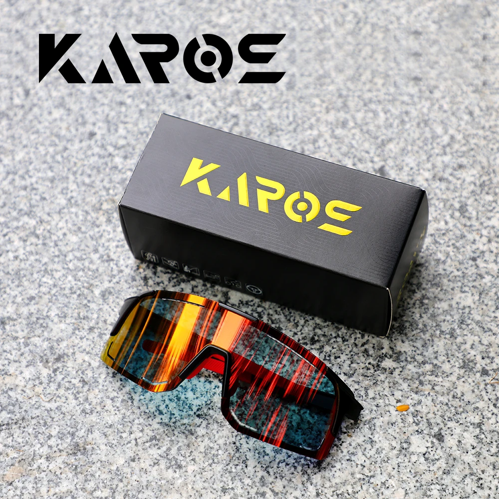 

KAROS Fashion Street Sunglasses for Men Sport Y2K Cycling Glasses MTB Bike Bicycle Camping Golf UV400 Glasses Women Baseball