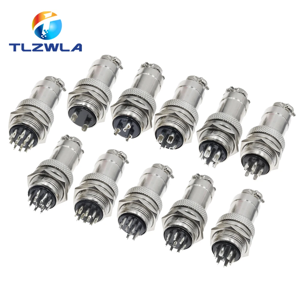 Connector GX20 Small Metal Aviation Socket 2/3/4/5/6/7/8Pin Electric Cable Terminal Fixed Type And Butt Mobile Type Female&male
