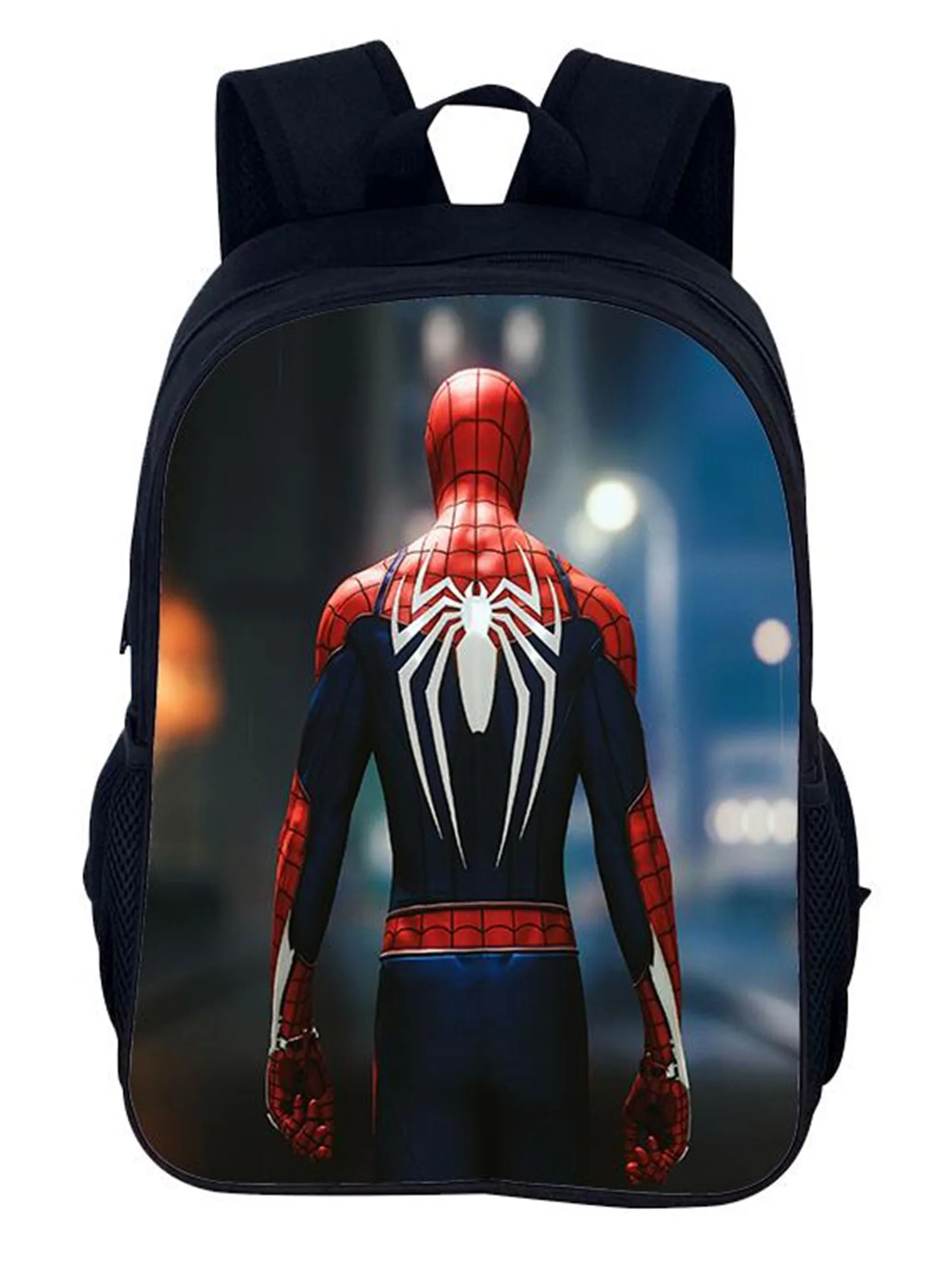 Unisex Kid Student Spider-Man Classic Backpack-Waterproof Multifunction Book Bag-Large Capacity Rucksack for Boy Girl