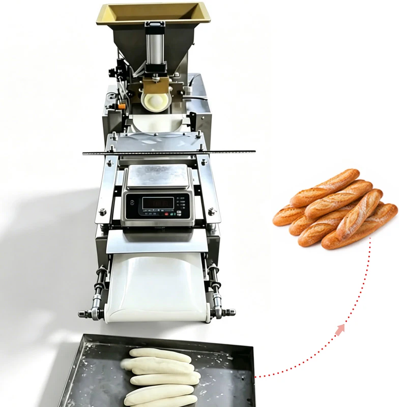 Baguette Maker Motor For Bakery Factories Producing Baguettes Long Bread Long Naan Hot Dog Buns 250kg/h Capacity Competitive
