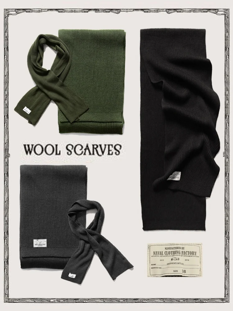 

Thi шерстяной шарф в стиле ретро USN American Sle, теплый прямоугольник, однотонные зимние аксессуары для молодежи