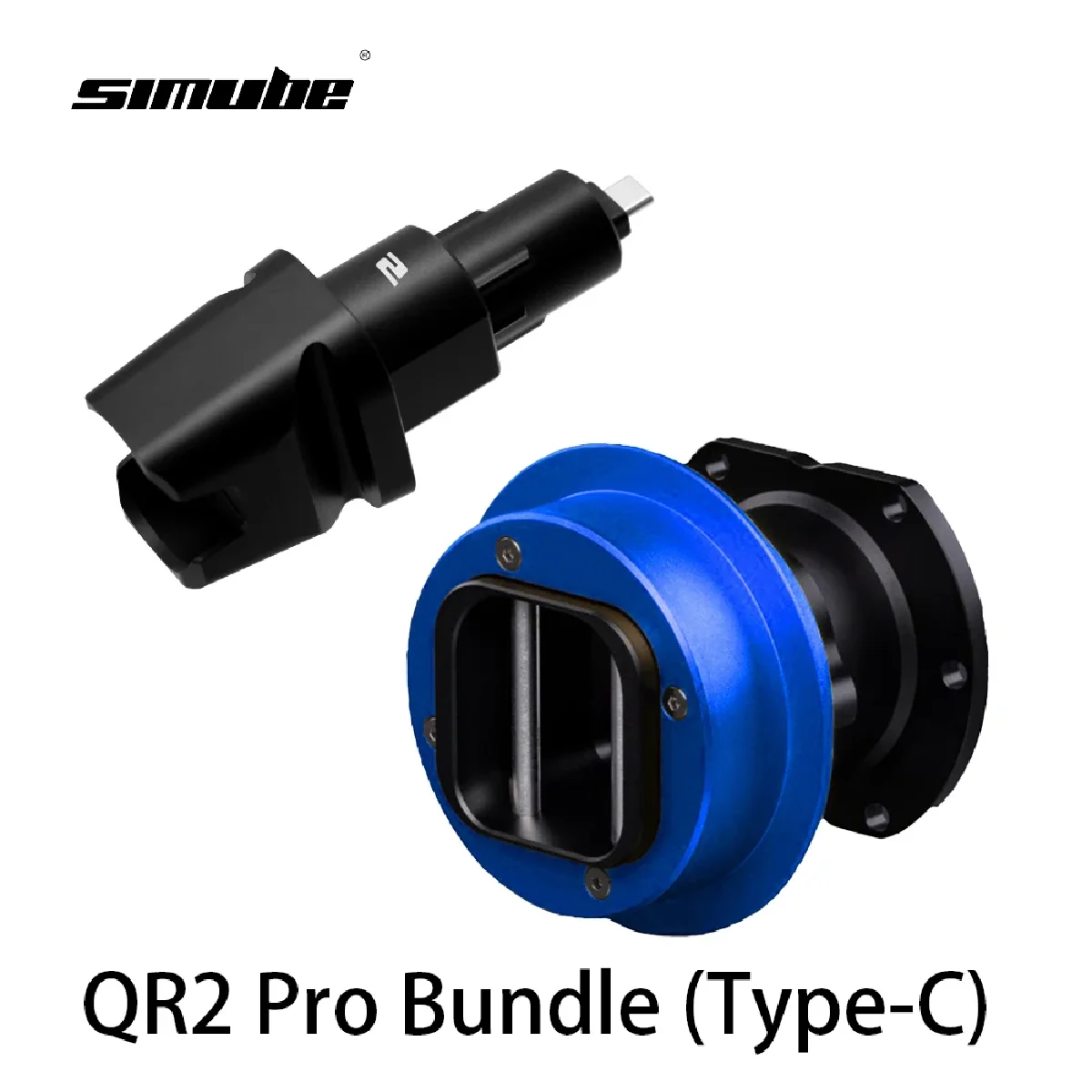 En stock Paquete Simube Bule Qr2 Pro (tipo c) de liberación rápida para el lado de la rueda Fanatec y el lado de la base Qr2 (puerto tipo c)