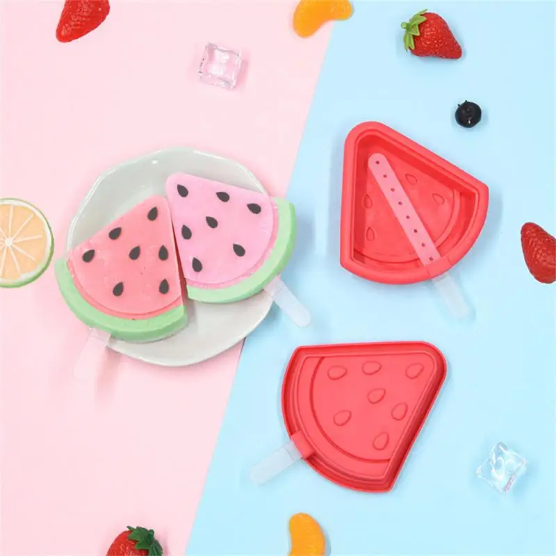 1/3/5PCS Imitation Ice Cream Unbreakable Green Household Goods Ice Cream Glue Elasticity Redness Enjoying Summer Popsicle Mold