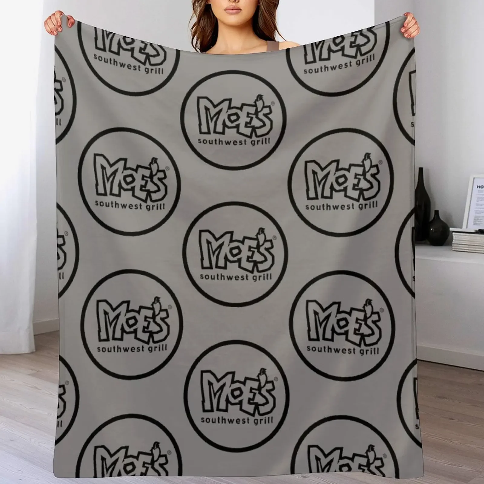 

Moe's (Southwest Grill) Throw Blanket Ultra Plush Cozy Blanket for Napping Sleeping