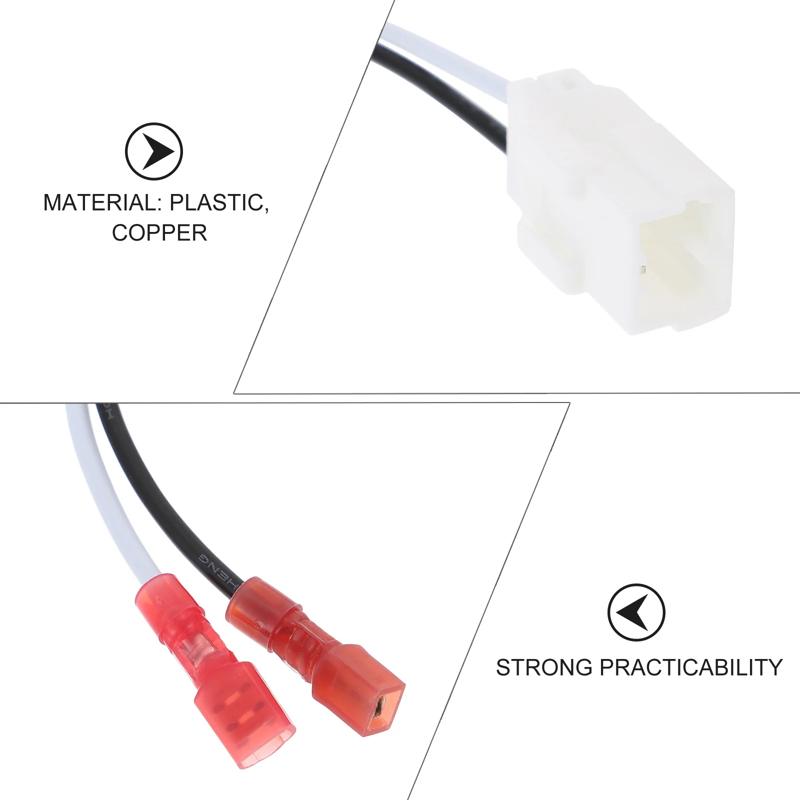 

4Pcs Speaker Wire Harness Car Door Adapter Plug Front Rear Wiring Harness Replacement Car Part Speaker Connector