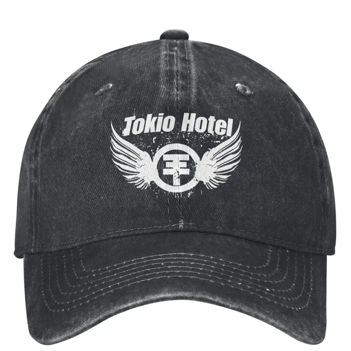 Tokio Hotel Logo Baseball Cap Rock Music Band Fitted Retro Men Women Hip Hop Hats Design Kpop Rock Baseball Caps Gift