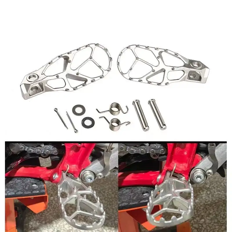 أوتاد قدم الدراجة النارية الأصلية المصنوعة من الفولاذ المقاوم للصدأ مناسبة لدراجات موتوكروس KTM 125-500 XC SX XCF EXC SXF EXCF XCW FC FX TX TC #1