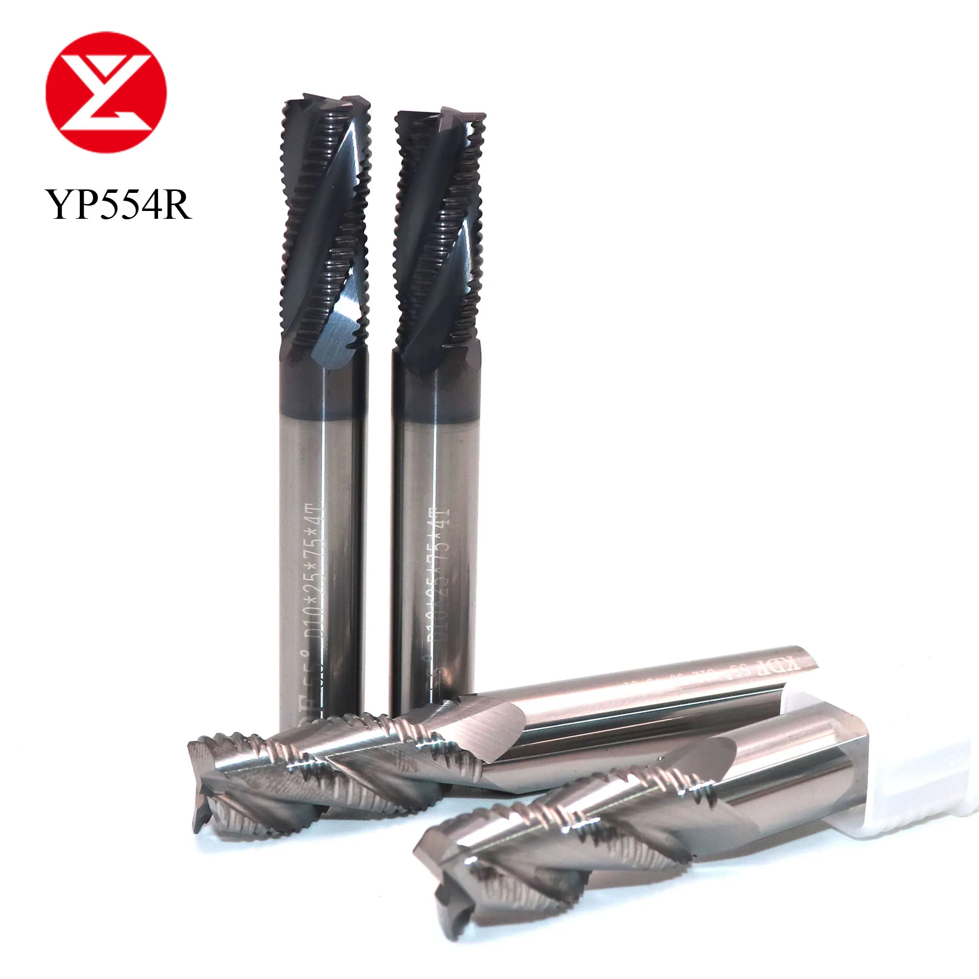 HRC55-brocas de desbaste de carburo sólido, 4mm, 6mm, 8mm, 10mm, 12mm, brocas de enrutador CNC, herramientas de corte de maíz